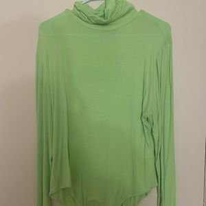 Neon turtleneck bodysuit